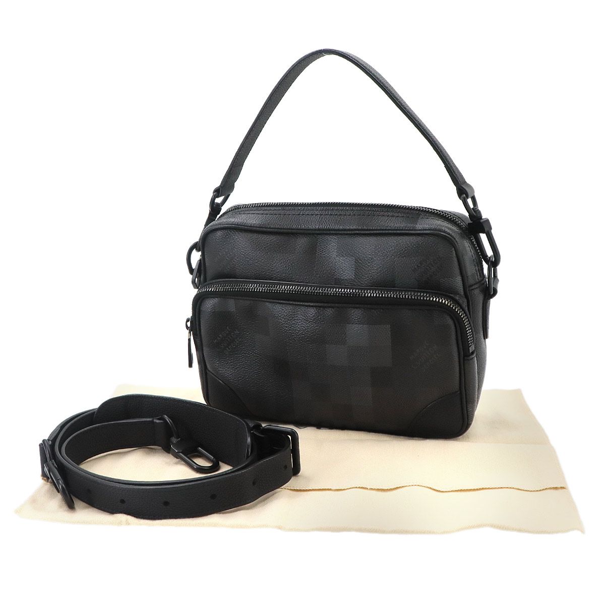 Louis Vuitton Damoflage Black Nile Messenger Bag 2-Way — view 2