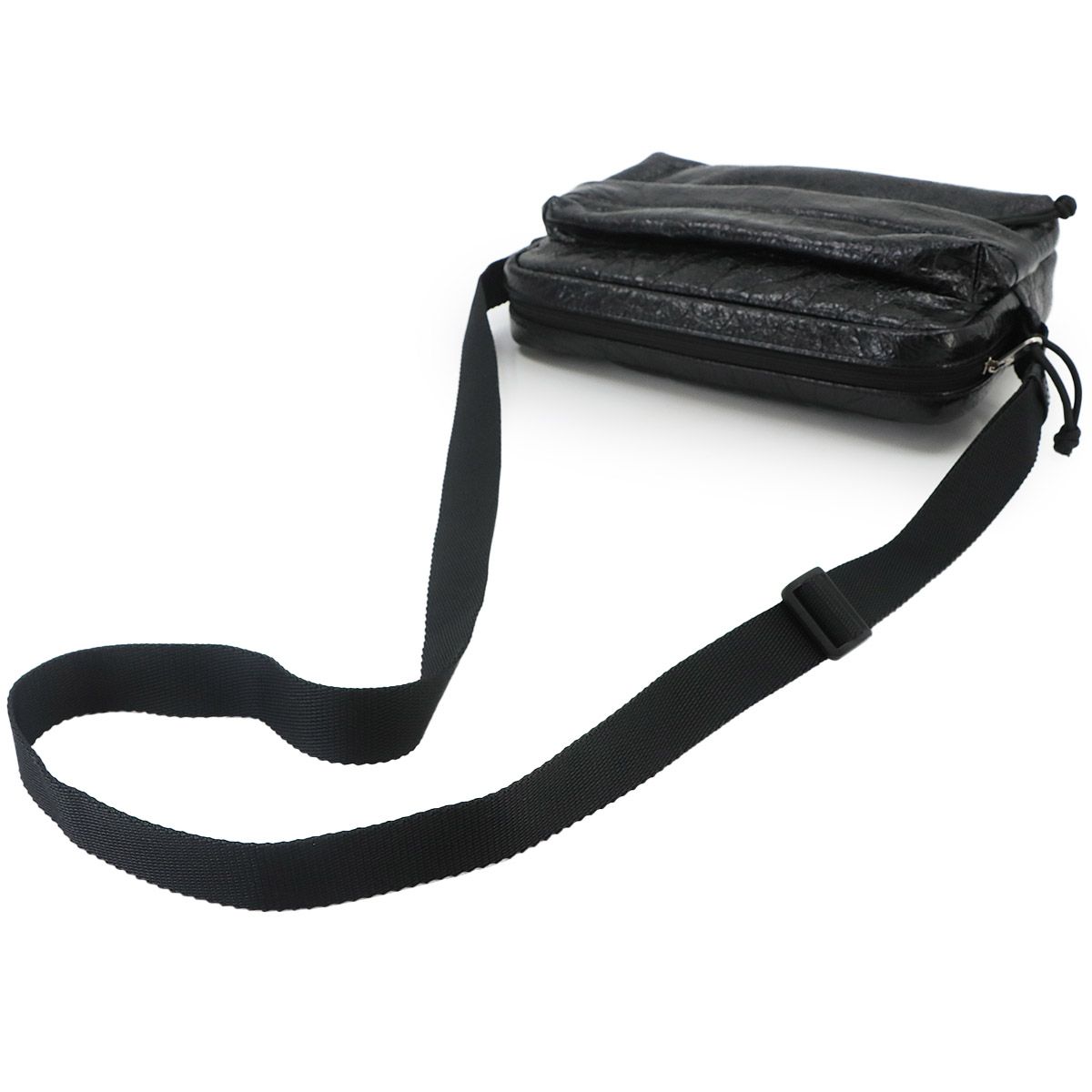 Balenciaga Explorer Camera Bag Leather Black Silver — view 5
