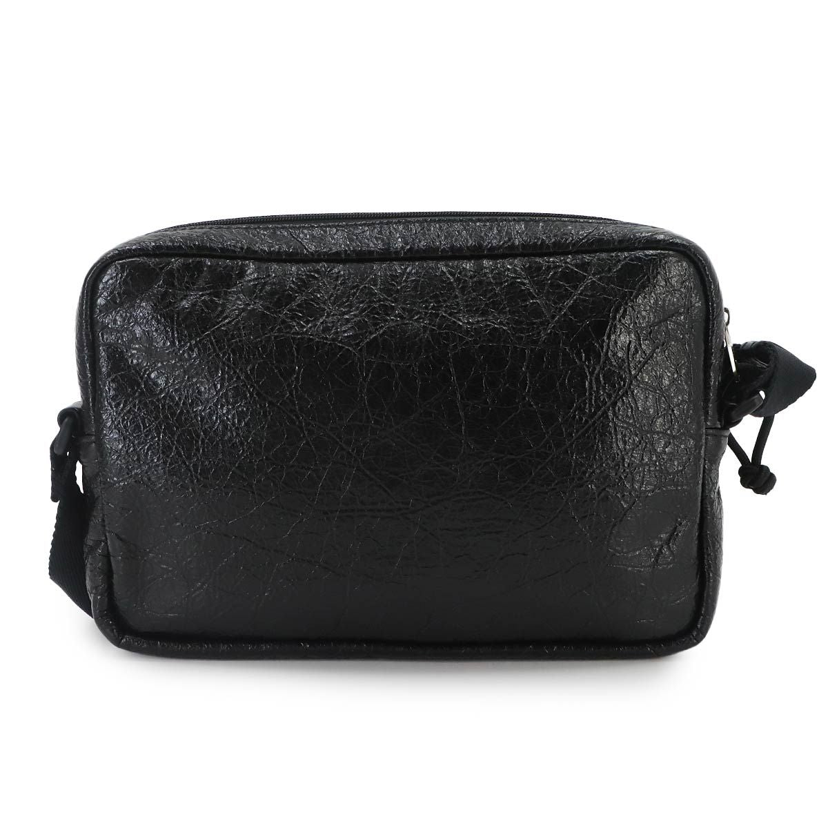 Balenciaga Explorer Camera Bag Leather Black Silver — view 2