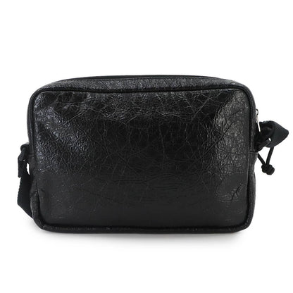Balenciaga Explorer Camera Bag Leather Black Silver — view 2