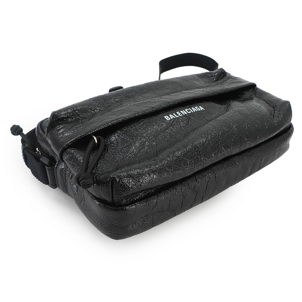 Balenciaga Explorer Camera Bag Leather Black Silver — view 4