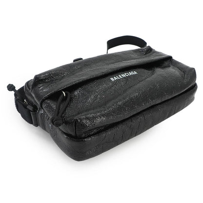Balenciaga Explorer Camera Bag Leather Black Silver — view 4
