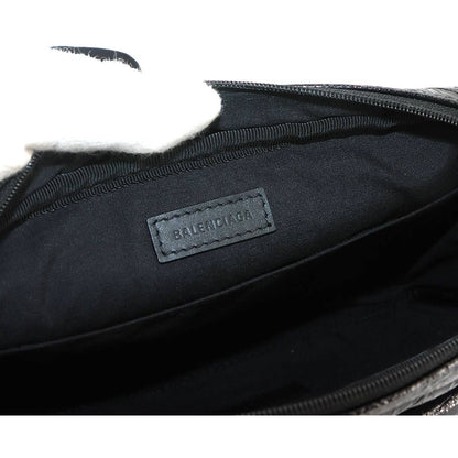 Balenciaga Explorer Camera Bag Leather Black Silver — view 7