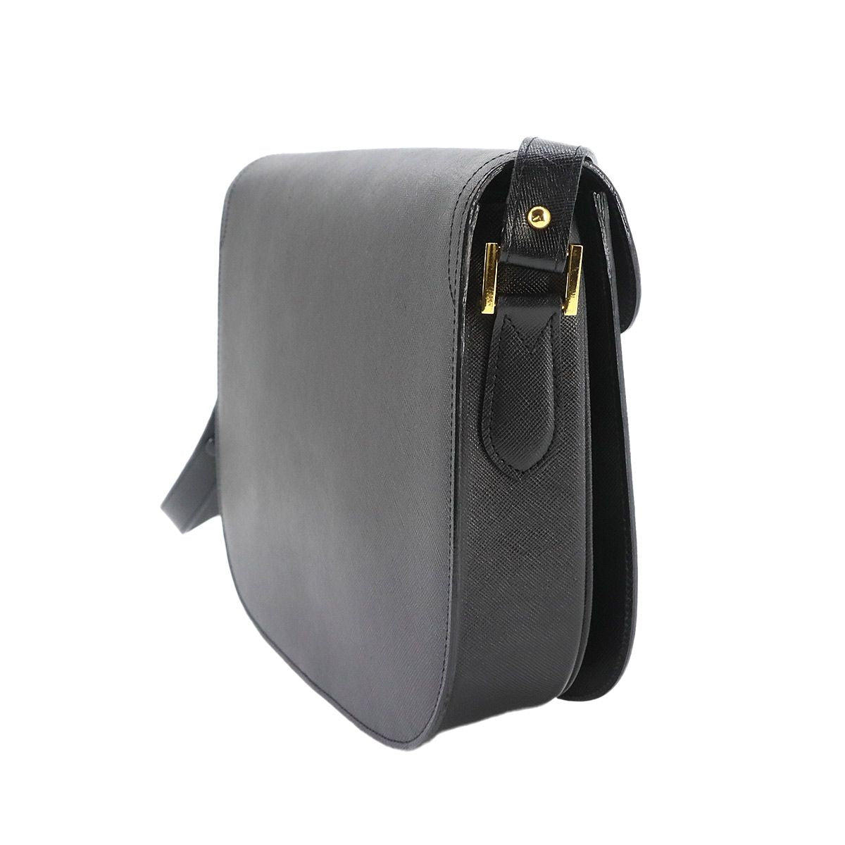 Saint Laurent Eve Shoulder Bag Leather Black Gold — view 4