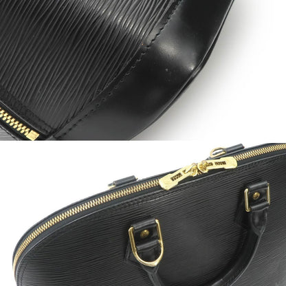 Louis Vuitton Epi Alma PM Hand Bag Leather Noir Gold — view 8