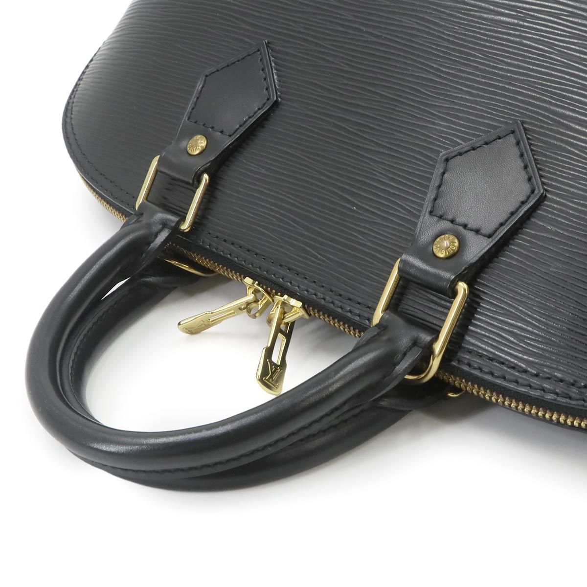 Louis Vuitton Epi Alma PM Hand Bag Leather Noir Gold — view 5