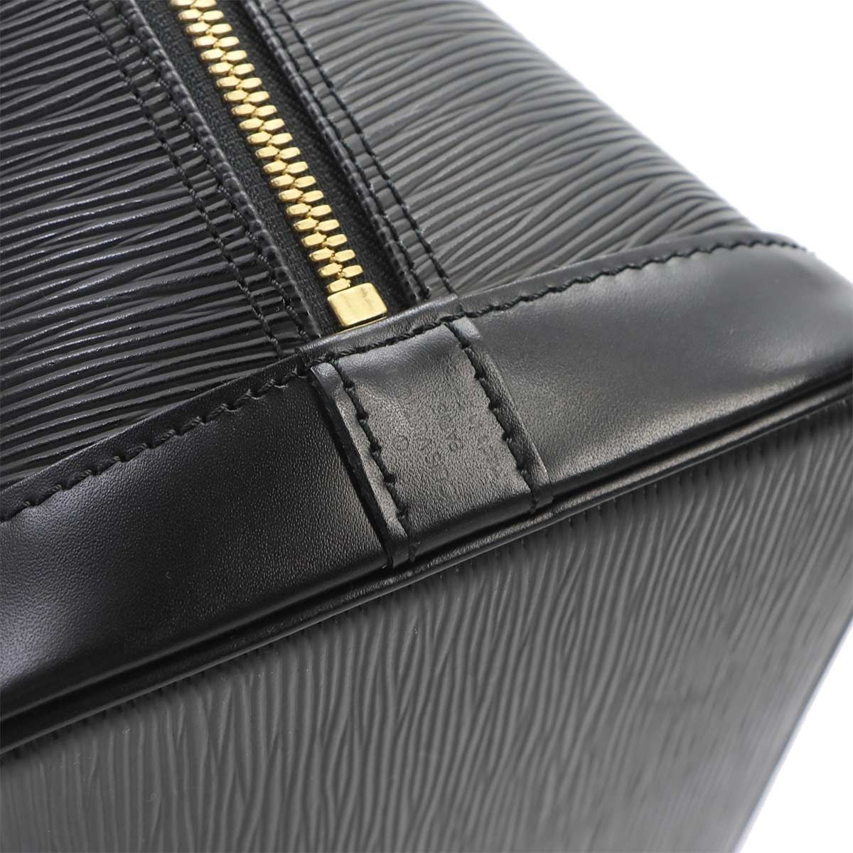 Louis Vuitton Epi Alma PM Hand Bag Leather Noir Gold — view 7