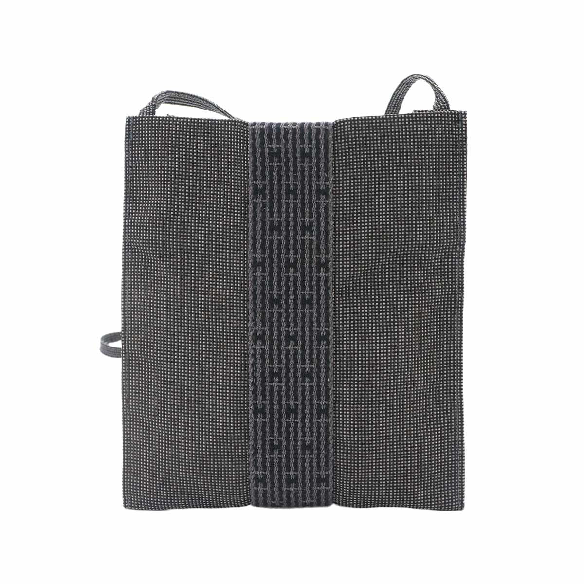 Hermes Her Line Pochette Shoulder Bag Canvas Gray Herline — view 2