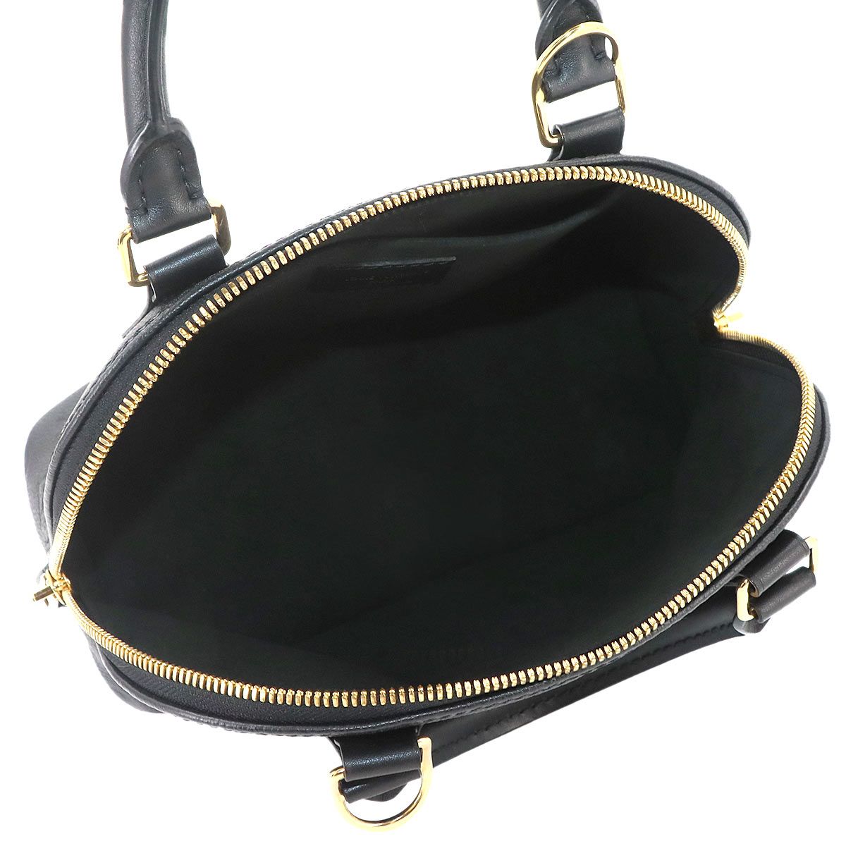 Louis Vuitton Monogram Empreinte Alma BB 2-Way Bag Leather Black — view 7