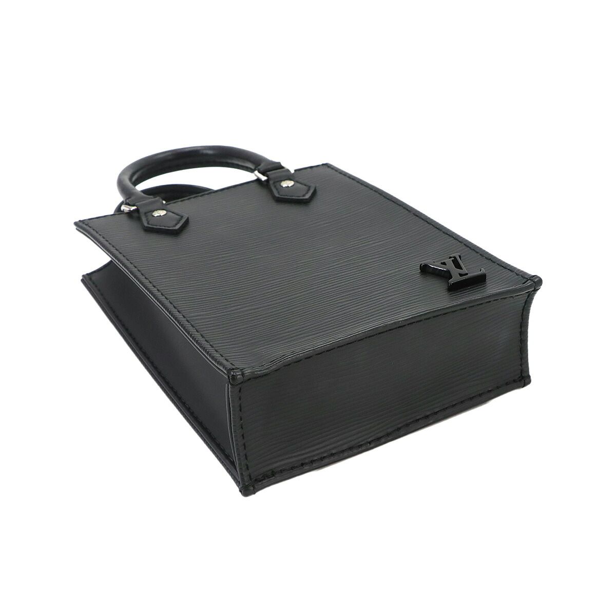 Louis Vuitton Epi Sac Plat 2-Way Bag Leather Noir — view 4