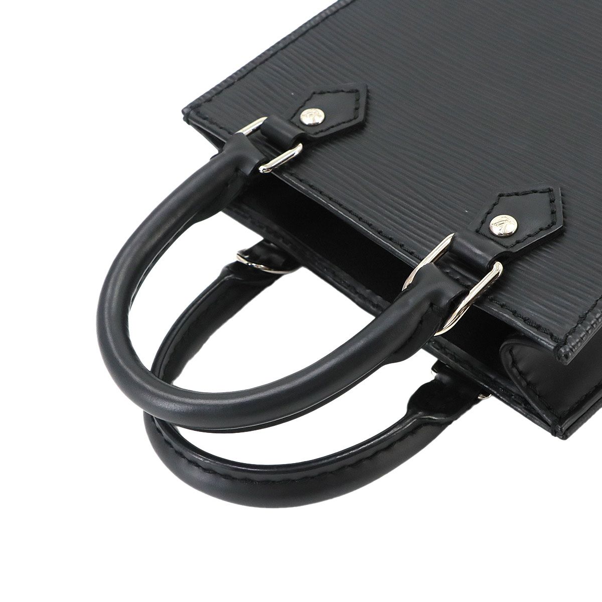 Louis Vuitton Epi Sac Plat 2-Way Bag Leather Noir — view 5