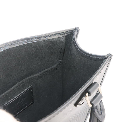 Louis Vuitton Epi Sac Plat 2-Way Bag Leather Noir — view 7