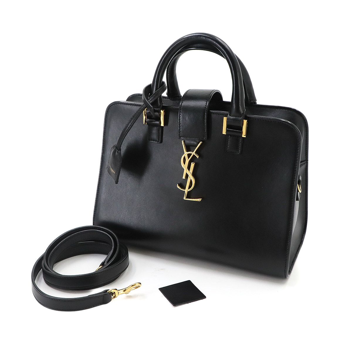 Saint Laurent Cabas 2-Way Bag Leather Black Baby — view 2