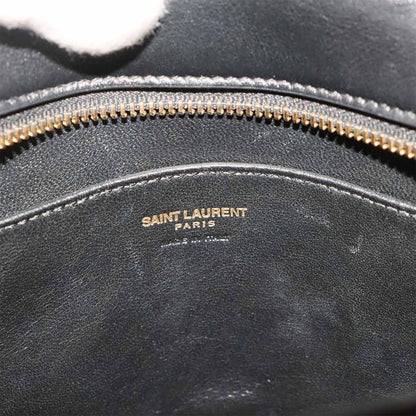 Saint Laurent Cabas 2-Way Bag Leather Black Baby — view 8