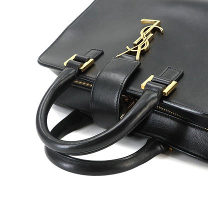 Saint Laurent Cabas 2-Way Bag Leather Black Baby — view 6