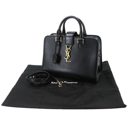 Saint Laurent Cabas 2-Way Bag Leather Black — view 2