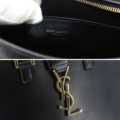 Saint Laurent Cabas 2-Way Bag Leather Black — view 8
