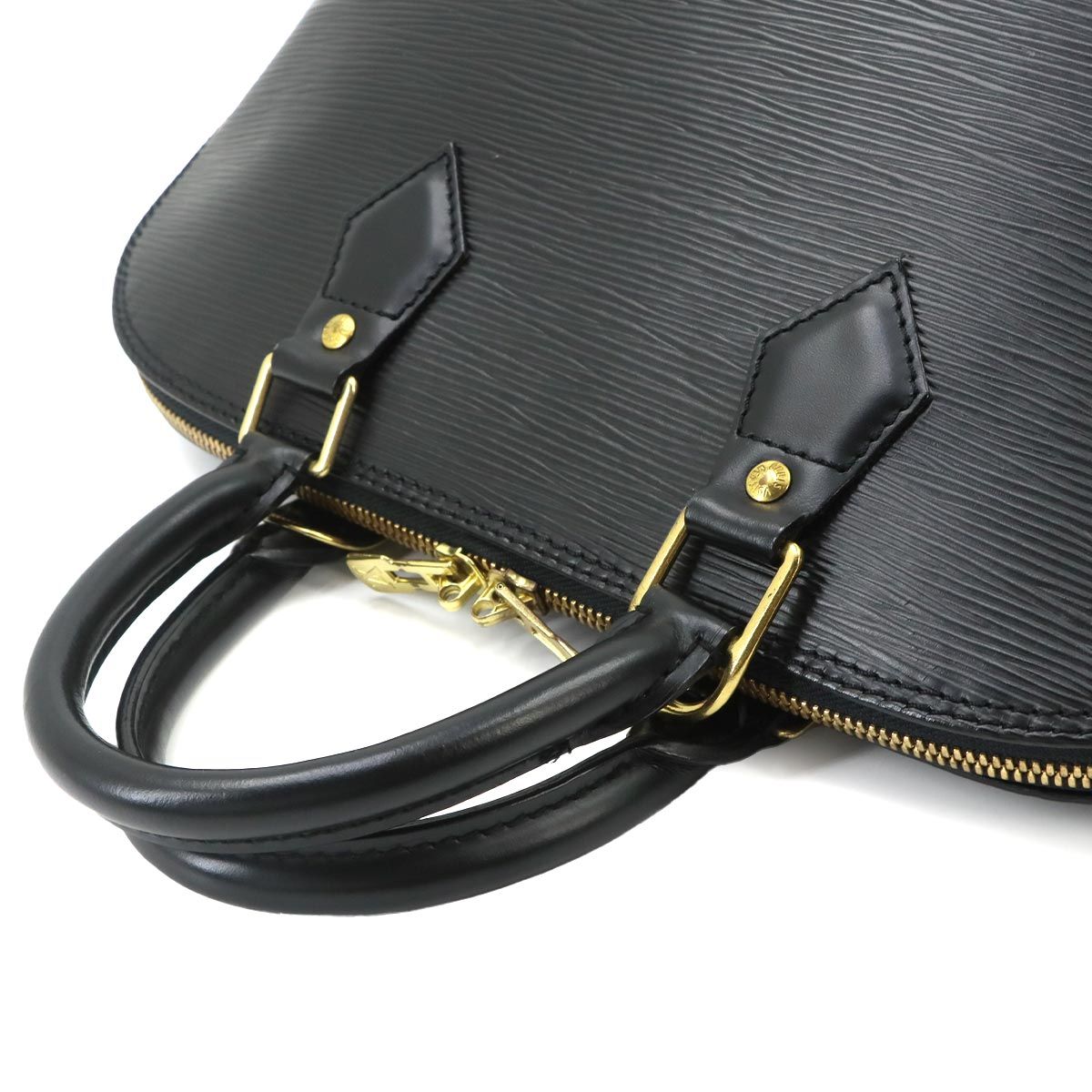 Louis Vuitton Epi Alma PM Hand Bag Leather Noir Gold — view 5