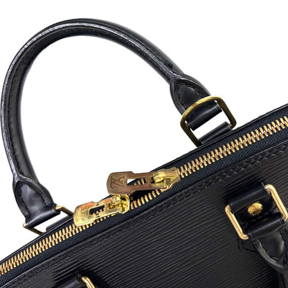Louis Vuitton Epi Alma PM Hand Bag Leather Noir Gold — view 8