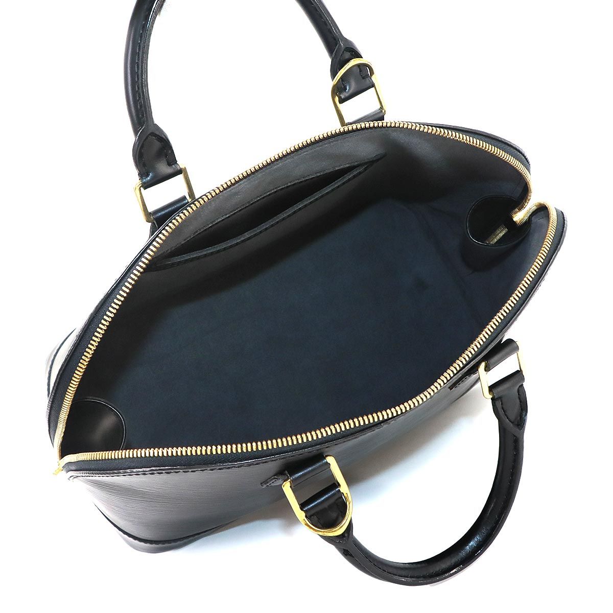 Louis Vuitton Epi Alma PM Hand Bag Leather Noir Gold — view 6