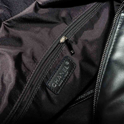 Chanel Paris Biarritz GM Tote Nylon Leather Black — view 7