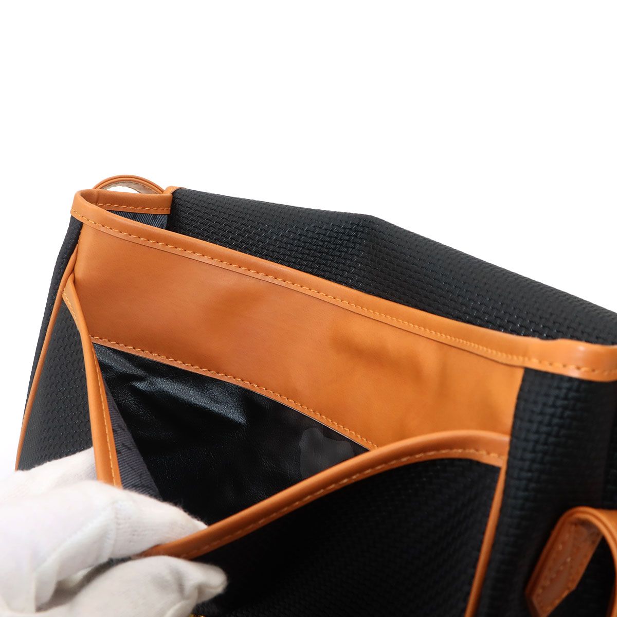 Saint Laurent Shoulder Bag Leather Black Brown Gold Vintage — view 7