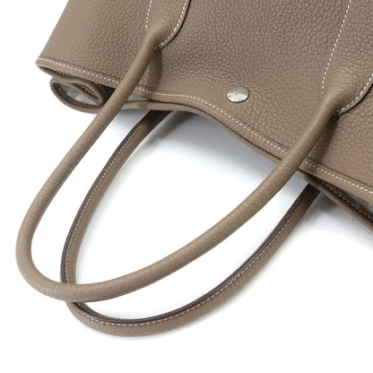 Hermes Garden Party PM Tote Negonda Etoupe Silver — view 6