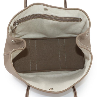 Hermes Garden Party PM Tote Negonda Etoupe Silver — view 7