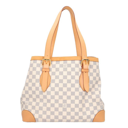 Louis Vuitton Hamstead MM Damier Azur Tote Canvas White Second — view 3