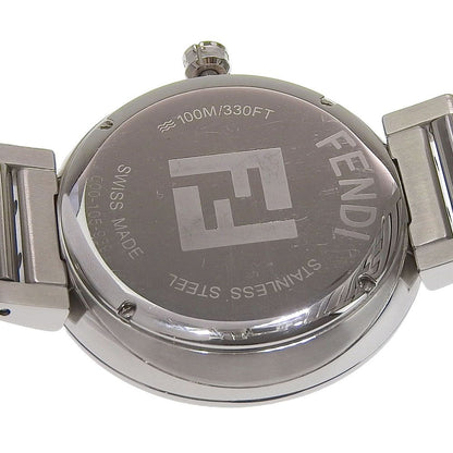 Fendi Forever Date Stainless Steel Quartz Analog Display Black Dial Watch — view 7
