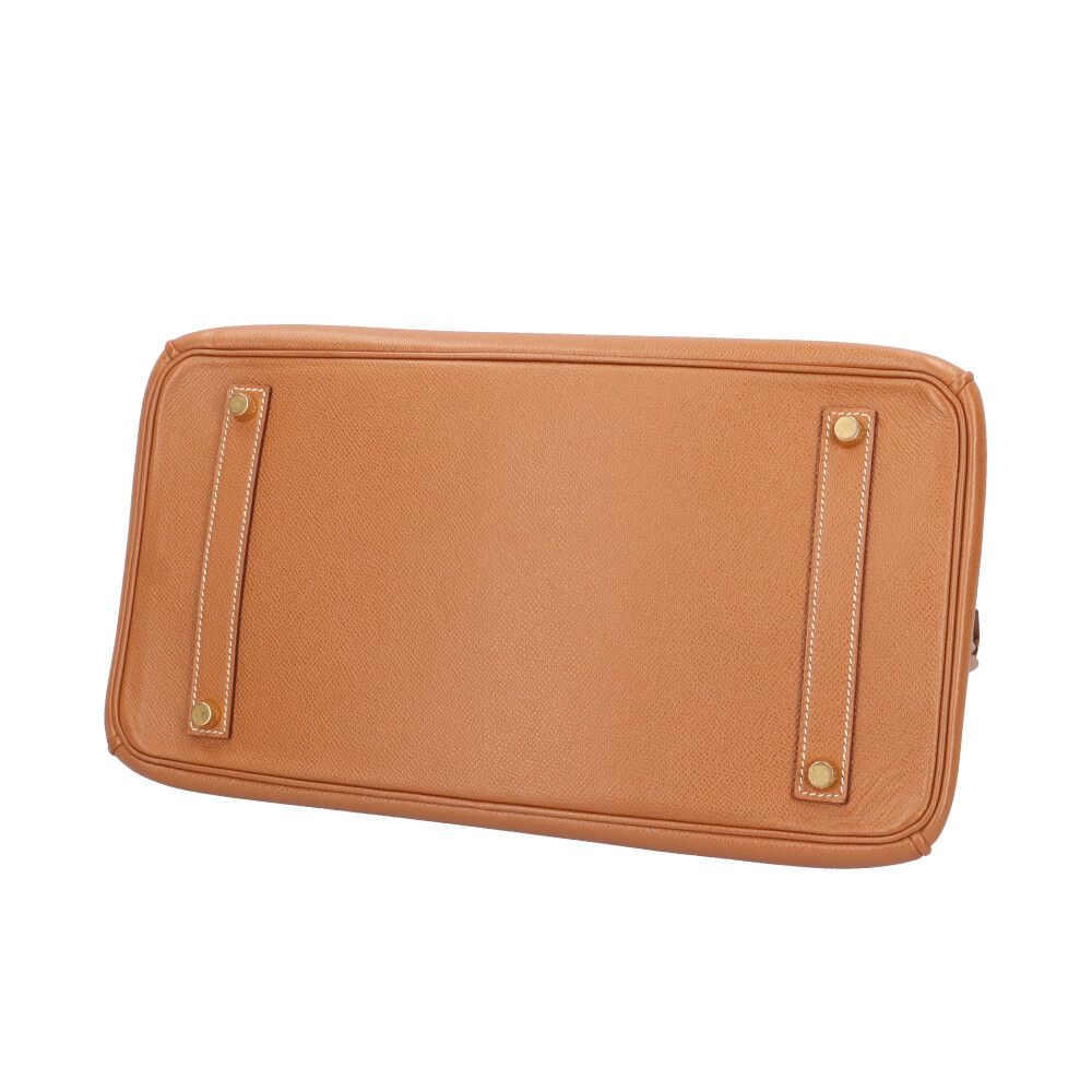 Hermes Birkin 35 Handbag Courchevel Brown Second — view 5