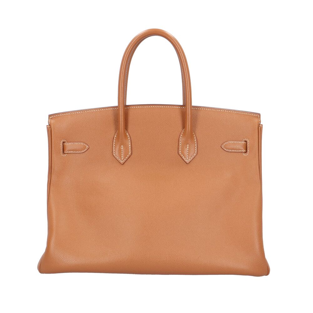 Hermes Birkin 35 Handbag Courchevel Brown Second — view 3