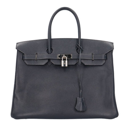 Hermes Birkin 35 Handbag Veau Epsom Navy Second