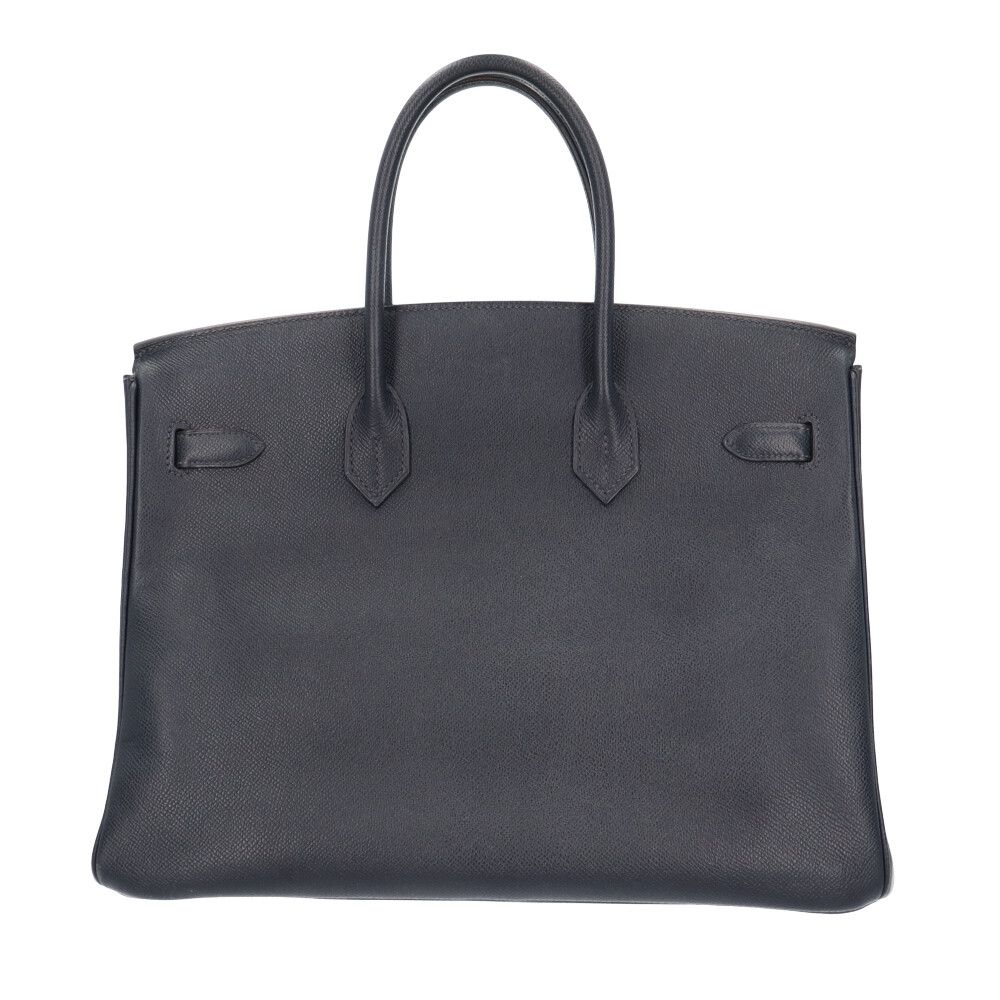Hermes Birkin 35 Handbag Veau Epsom Navy Second — view 3