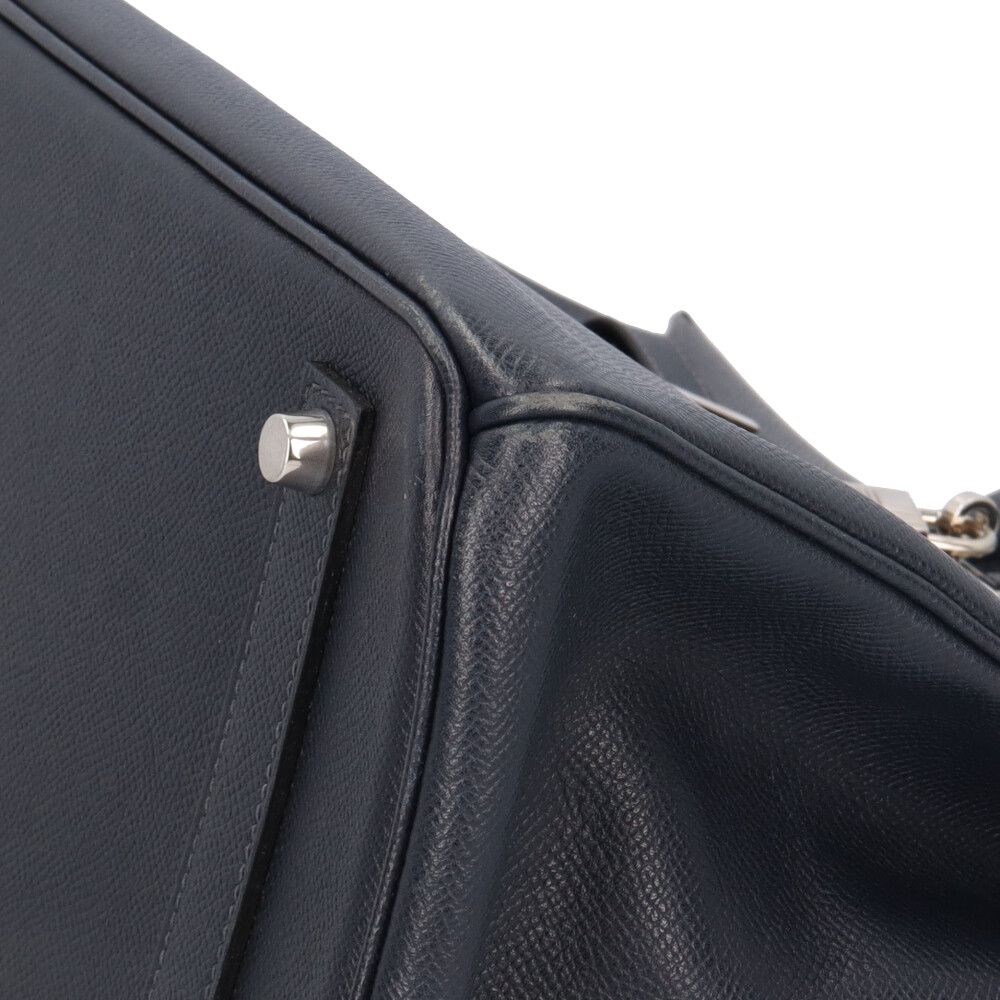 Hermes Birkin 35 Handbag Veau Epsom Navy Second — view 8