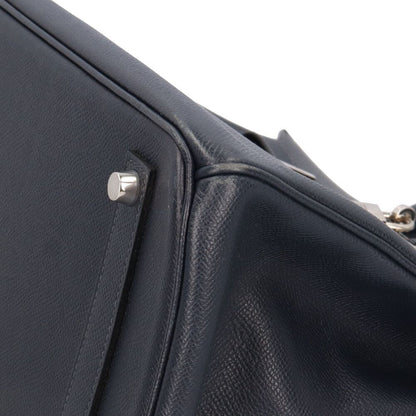 Hermes Birkin 35 Handbag Veau Epsom Navy Second — view 8