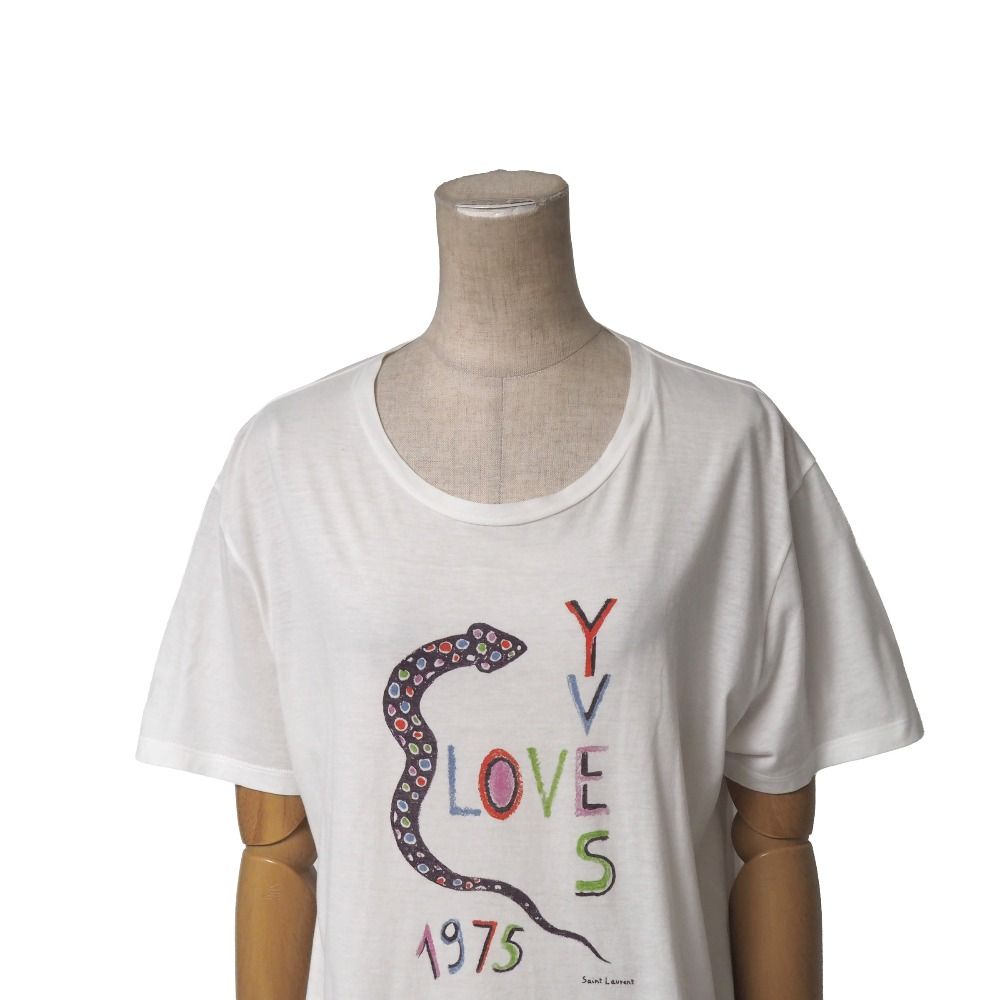 Saint Laurent Paris Short Sleeve T-Shirt L Love Crew — view 2