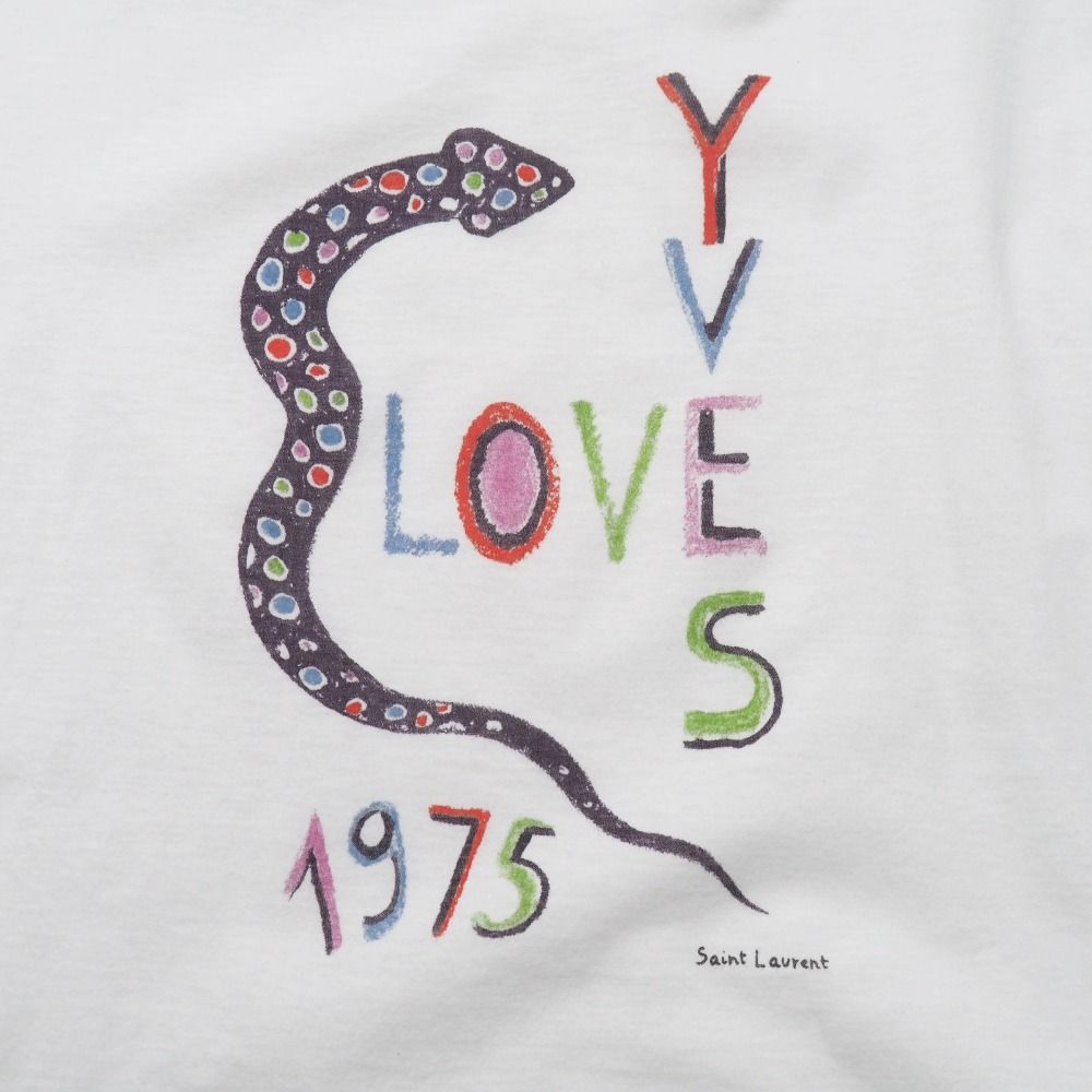 Saint Laurent Paris Short Sleeve T-Shirt L Love Crew — view 4