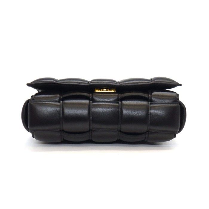 Bottega Veneta Shoulder Bag Padded Cassette Classic Black Lambskin — view 4