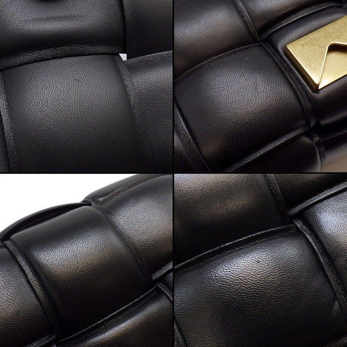 Bottega Veneta Shoulder Bag Padded Cassette Classic Black Lambskin — view 7