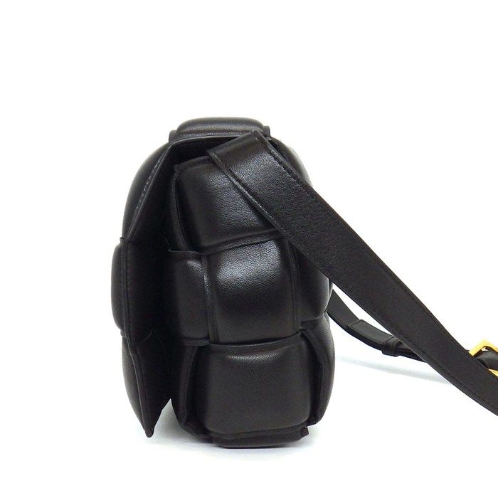 Bottega Veneta Shoulder Bag Padded Cassette Classic Black Lambskin — view 3