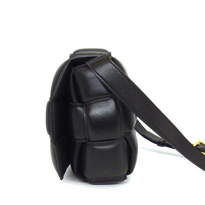 Bottega Veneta Shoulder Bag Padded Cassette Classic Black Lambskin — view 3