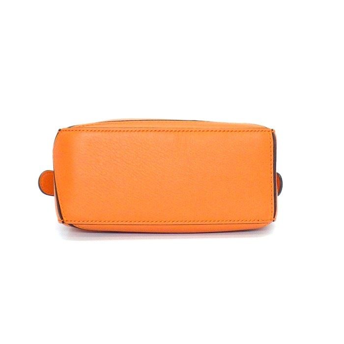 Loewe Shoulder Bag Mini Orange Classiccalfskin Gold — view 4