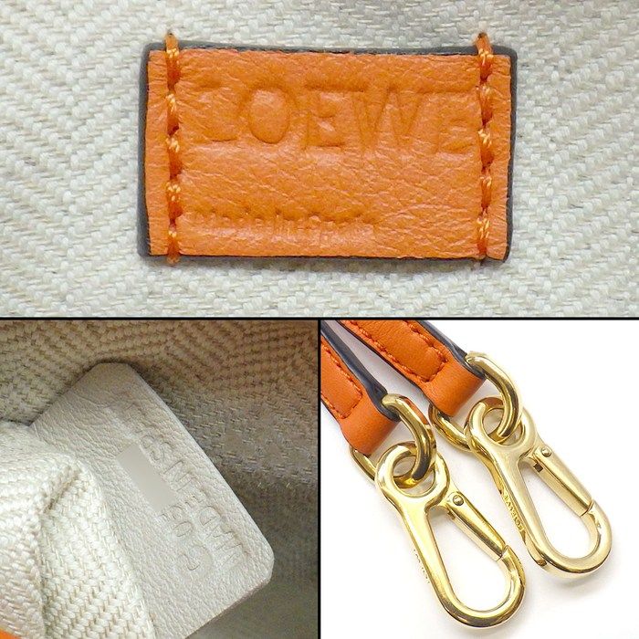 Loewe Shoulder Bag Mini Orange Classiccalfskin Gold — view 6