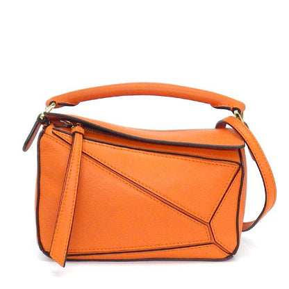 Loewe Shoulder Bag Mini Orange Classiccalfskin Gold