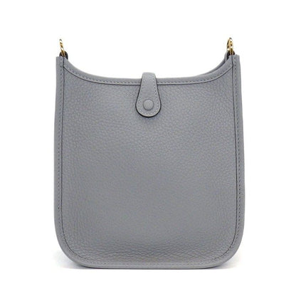 Hermes Shoulder Bag Evelyne TPM 2025 Gris Perle Taurillon Clemence Gold — view 2
