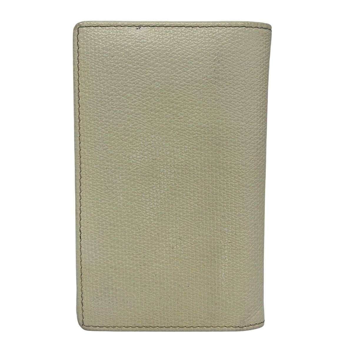 Chanel Card Case Coco Button Ivory Leather — view 2