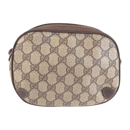 Gucci Vintage Sherry Line Beige Brown GG Supremecanvas Shoulder Bag Pochette — view 2