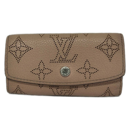 Louis Vuitton Key Case Mahina Multicles 4 Magnolia Leather Cowhide Key Holder