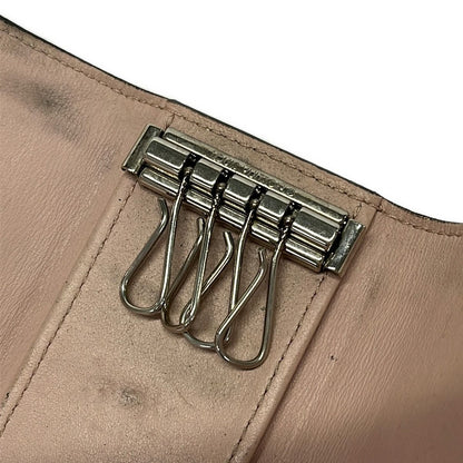 Louis Vuitton Key Case Mahina Multicles 4 Magnolia Leather Cowhide Key Holder — view 4